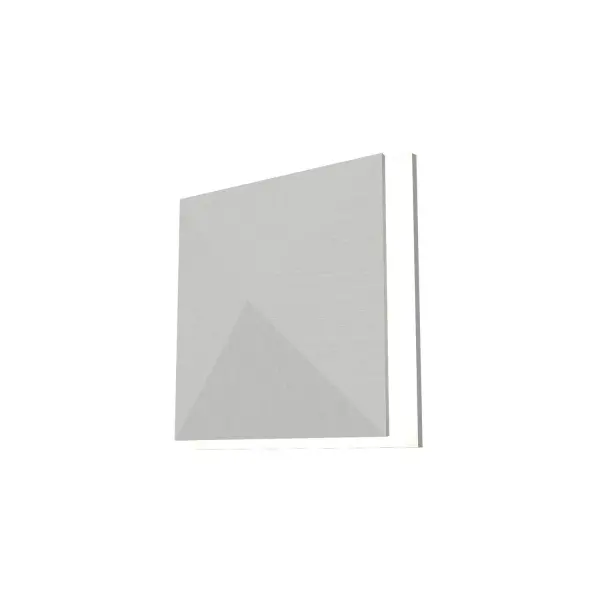 The Facet LED Wall Lamp features a contemporary faceted design in Organic White with integrated LED technology. Its compact 11.82" height makes it ideal for hallways, bathrooms, and accent lighting applications.
