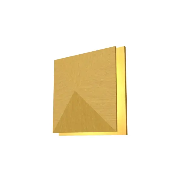 Facet LED Wall Lamp in Organic Gold