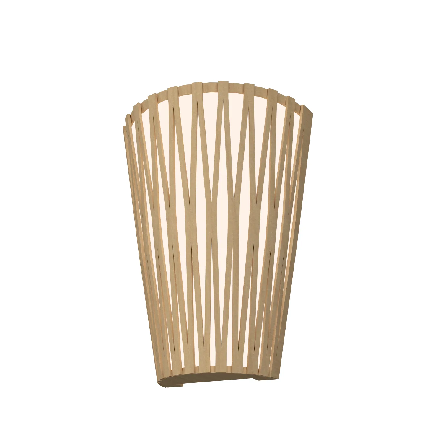 Living Hinges Two Light Wall Lamp in Maple