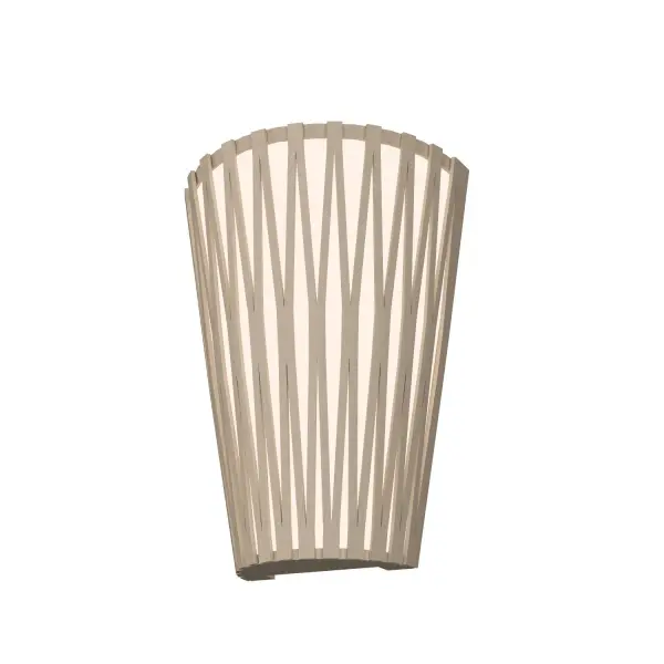Living Hinges Two Light Wall Sconce in Organic Cappuccino