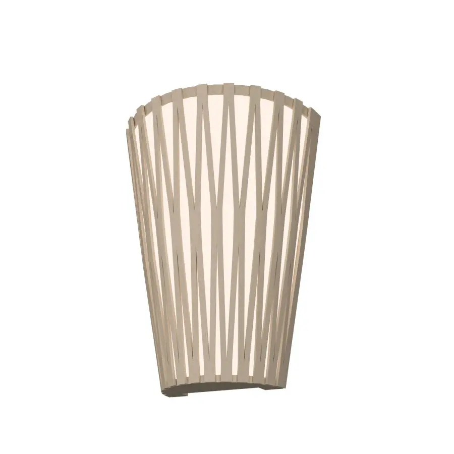 Living Hinges Two Light Wall Sconce in Organic Cappuccino