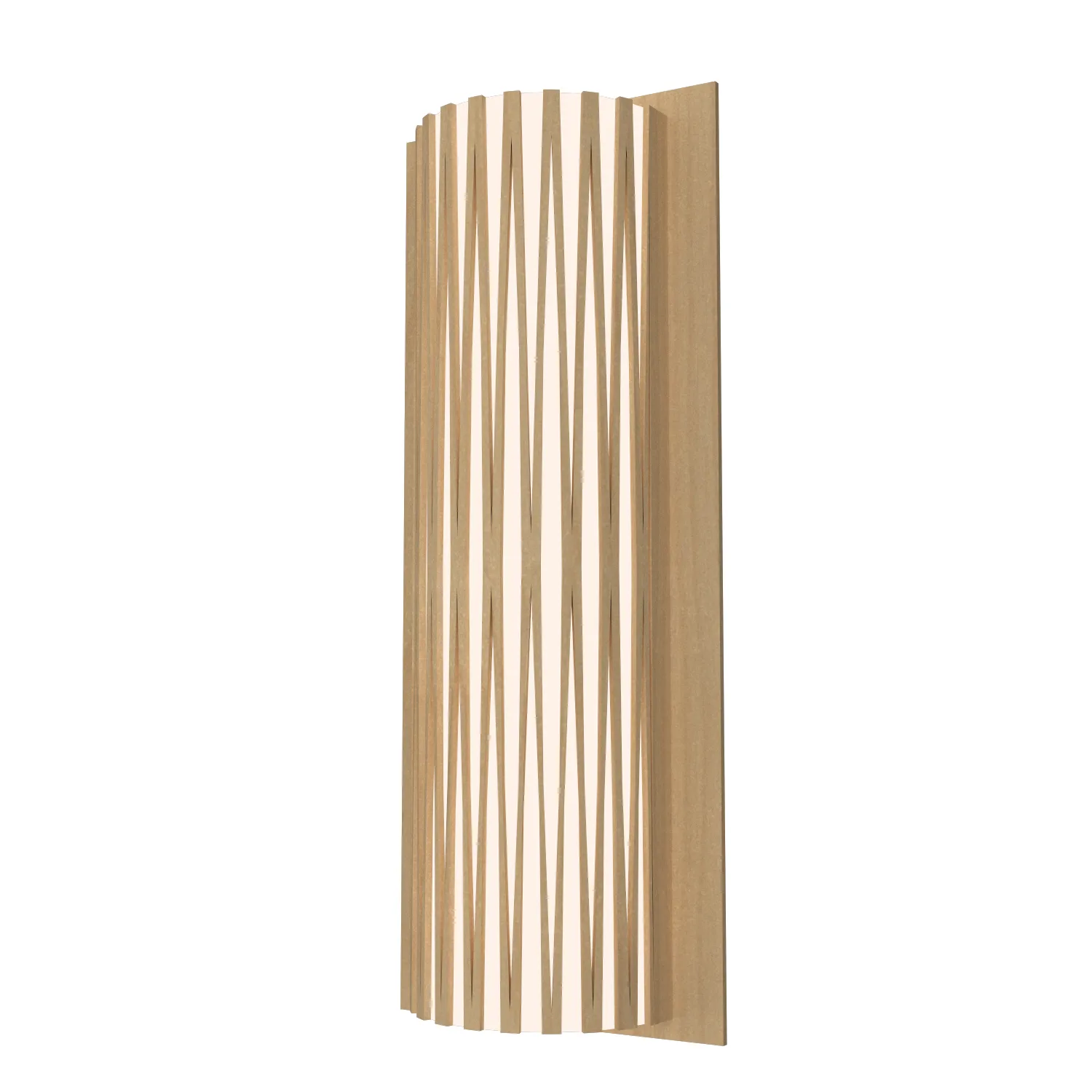 Living Hinges Two Light Wall Lamp in Maple