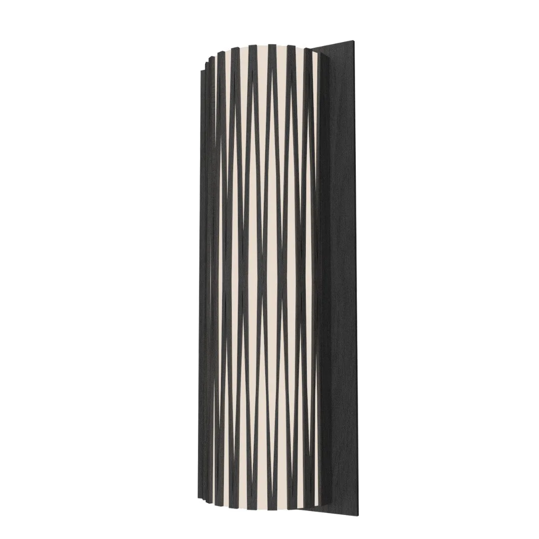Living Hinges Two Light Wall Sconce in Organic Grey