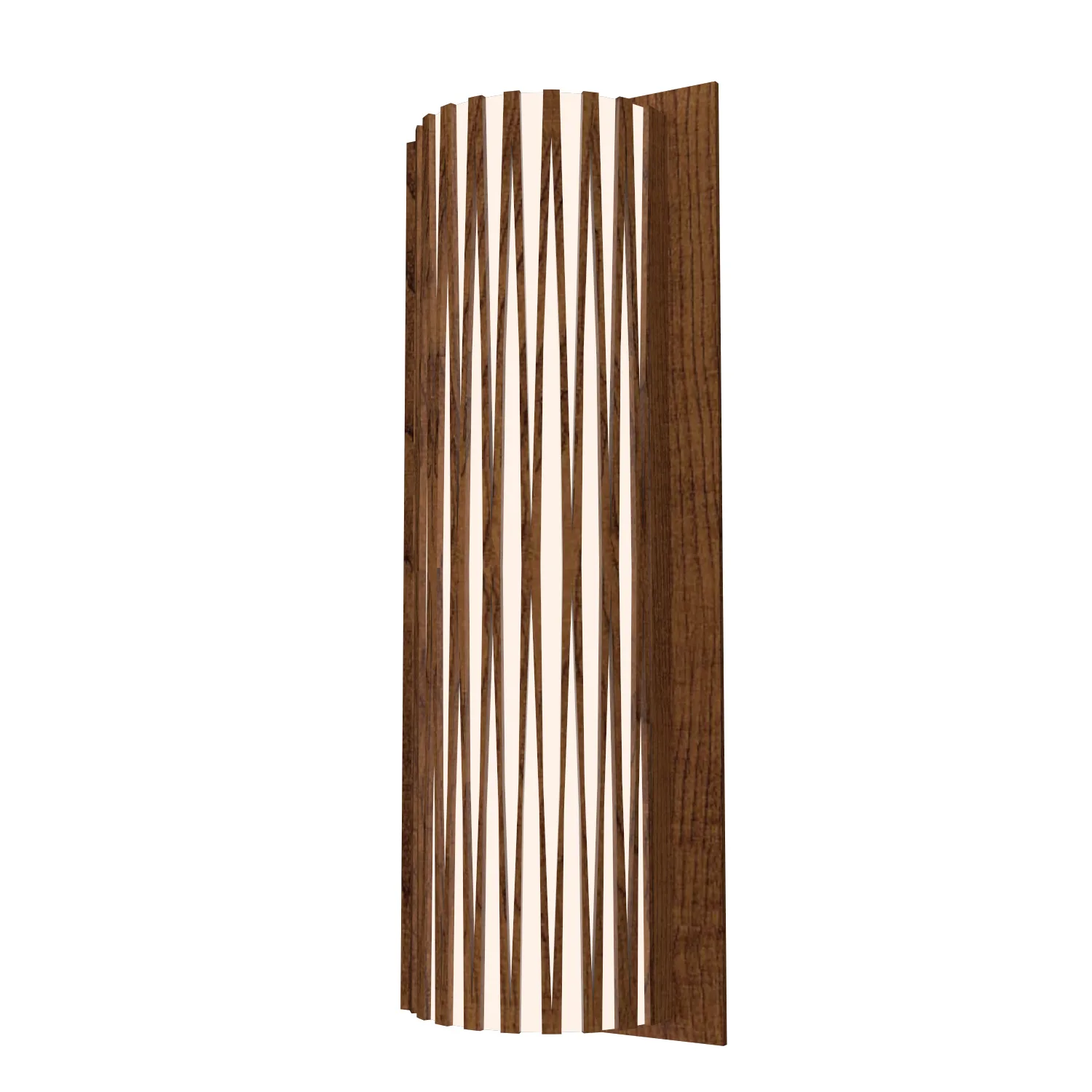 Living Hinges Two Light Wall Lamp in Imbuia