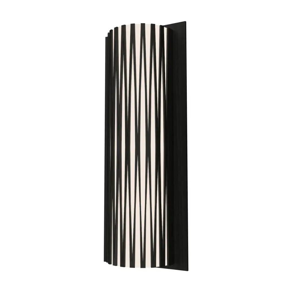 Contemporary Two-Light Wall Sconce with Organic Black Finish