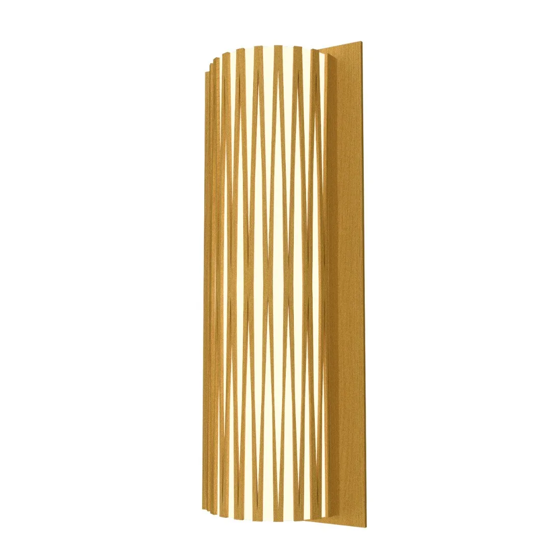 Living Hinges Two Light Wall Sconce in Organic Gold