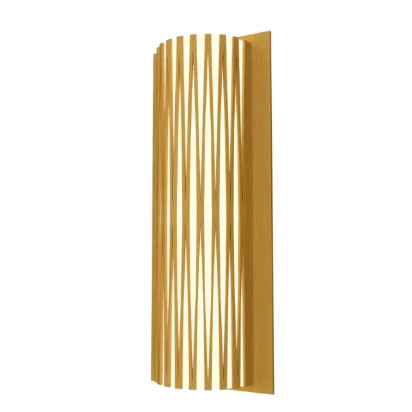 Living Hinges Two Light Wall Sconce in Organic Gold