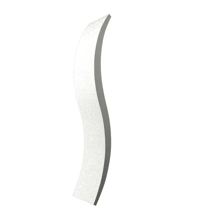 Clean LED Wall Lamp in Organic White