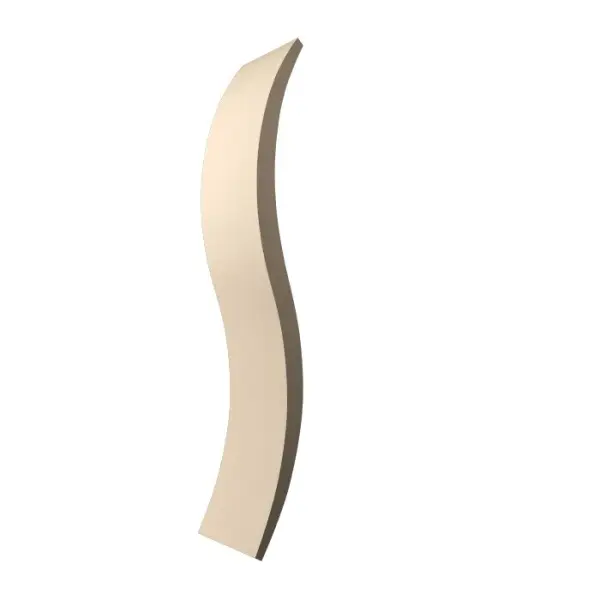 Clean LED Wall Lamp in Organic Cappuccino