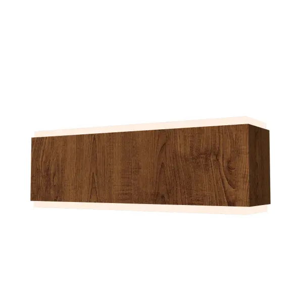 Wooden decorative luminaire with contemporary, timeless design in natural wood veneer or Italian lacquer finish. Proudly made in Brazil, combining high-end technology and the irreplaceable manual finishing. Collection: Clean Designer: Studio Accord Finish: Imbuia Width: 3.35" Height: 4.92" Length: 13.78" Weight: 2.18 lb Extension from Wall: 3.32" Wire: 118`` Number of Bulbs: 2 Maximum Wattage: 25.00 W Bulb Type: A19 Bulb Base: E26 Light Source: LED CRI: 90 Voltage: 120.00 V Material: Wood veneer, MDF Country of Origin: Brazil Safety Listing: UL Safety Rating: Damp Connection: Hard Wired ADA LED Manufacturer Warranty: 5 Years Spec Sheet Instructions