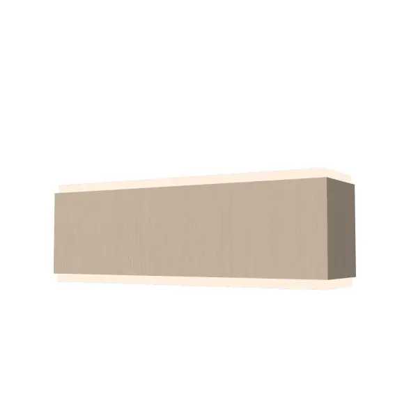 The Clean wall lamp brings natural warmth with its organic cappuccino finish. Compact at under 14 inches, this two-light fixture offers soft ambient lighting perfect for intimate spaces seeking contemporary elegance.