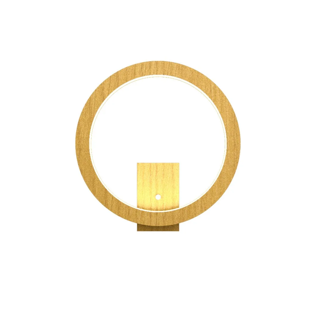 Frame LED Wall Lamp in Organic Gold