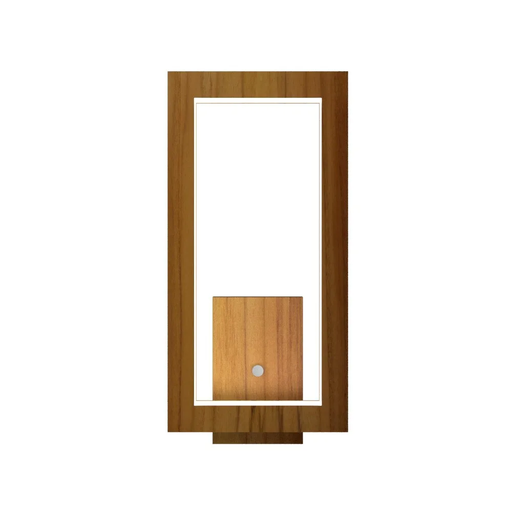 Frame LED Wall Lamp in Teak