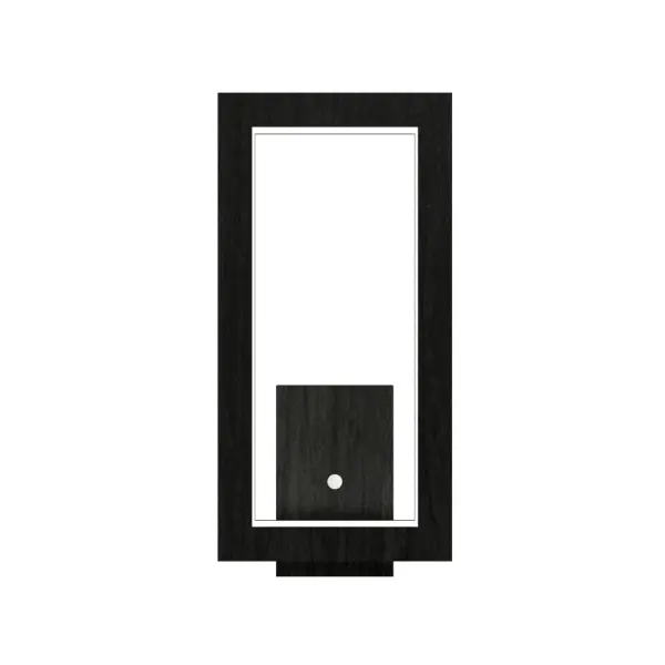 Frame LED Wall Lamp in Organic Black
