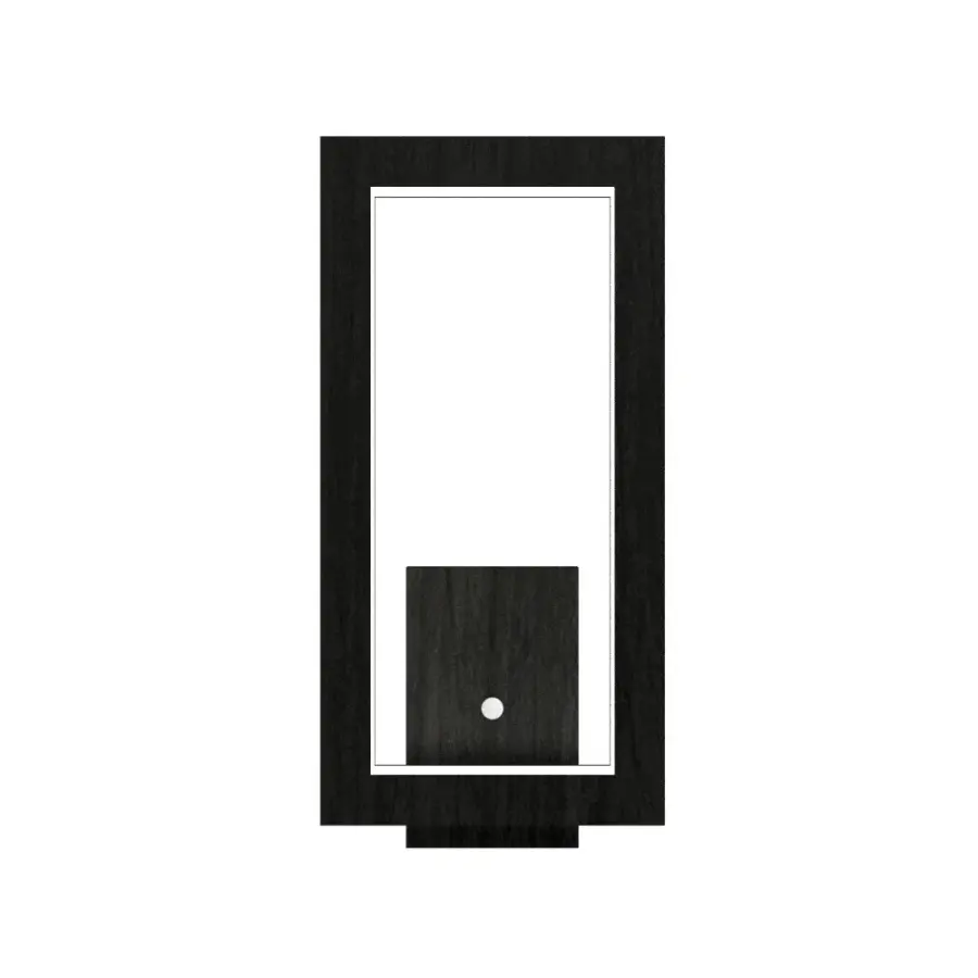 Frame LED Wall Lamp in Organic Black