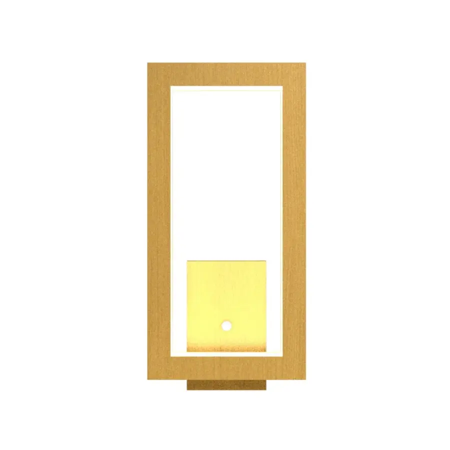 Frame LED Wall Lamp in Organic Gold