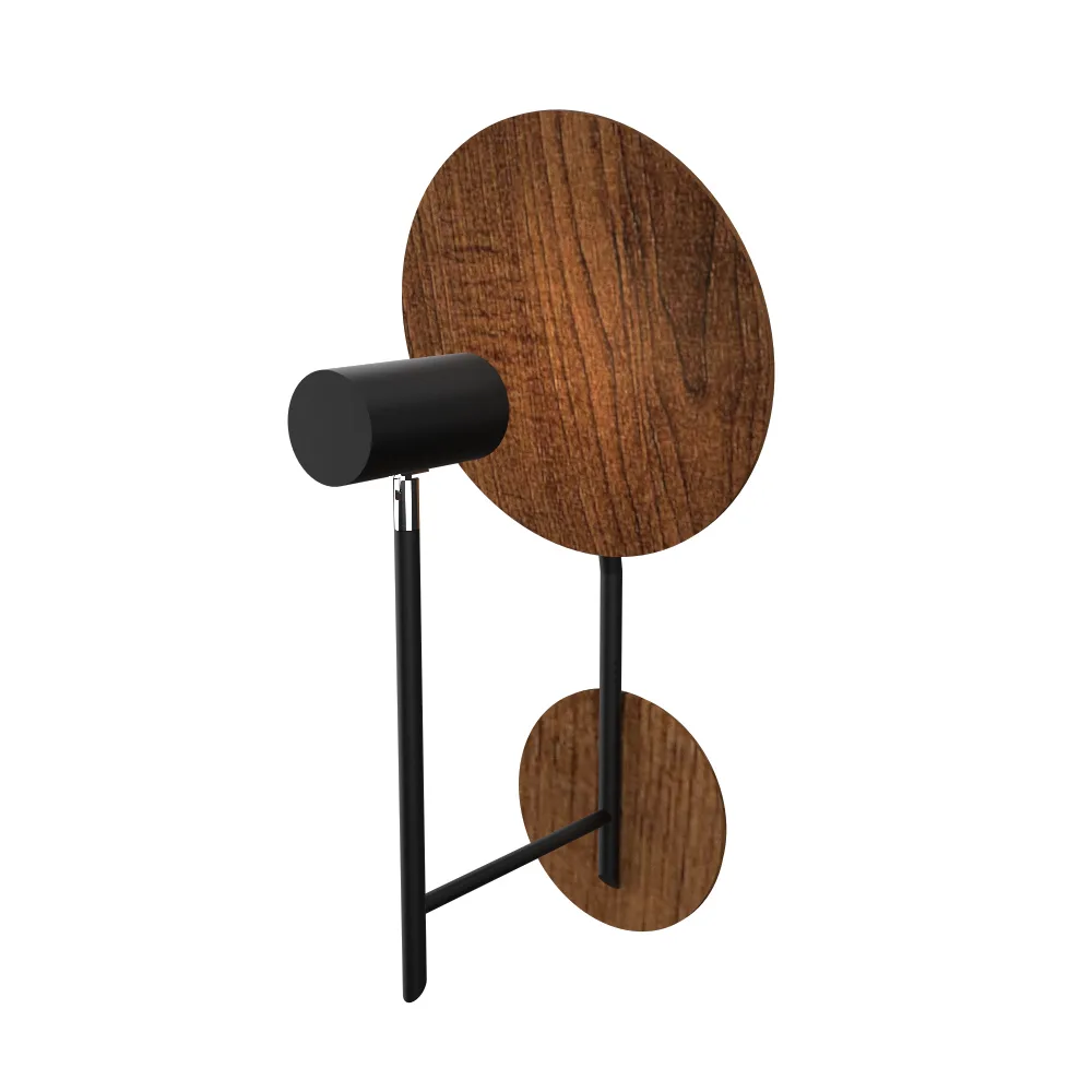 Dot One Light Wall Lamp in Imbuia