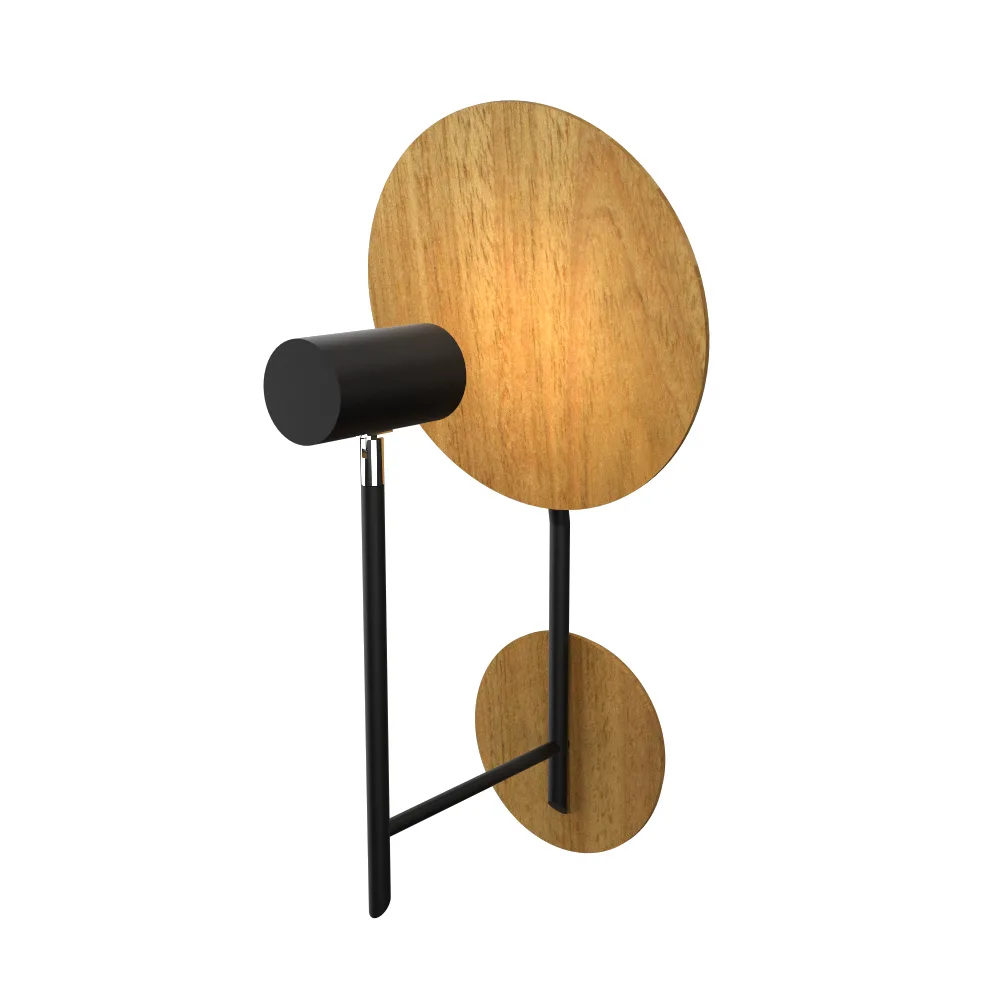 Dot One Light Wall Lamp in Louro Freijo