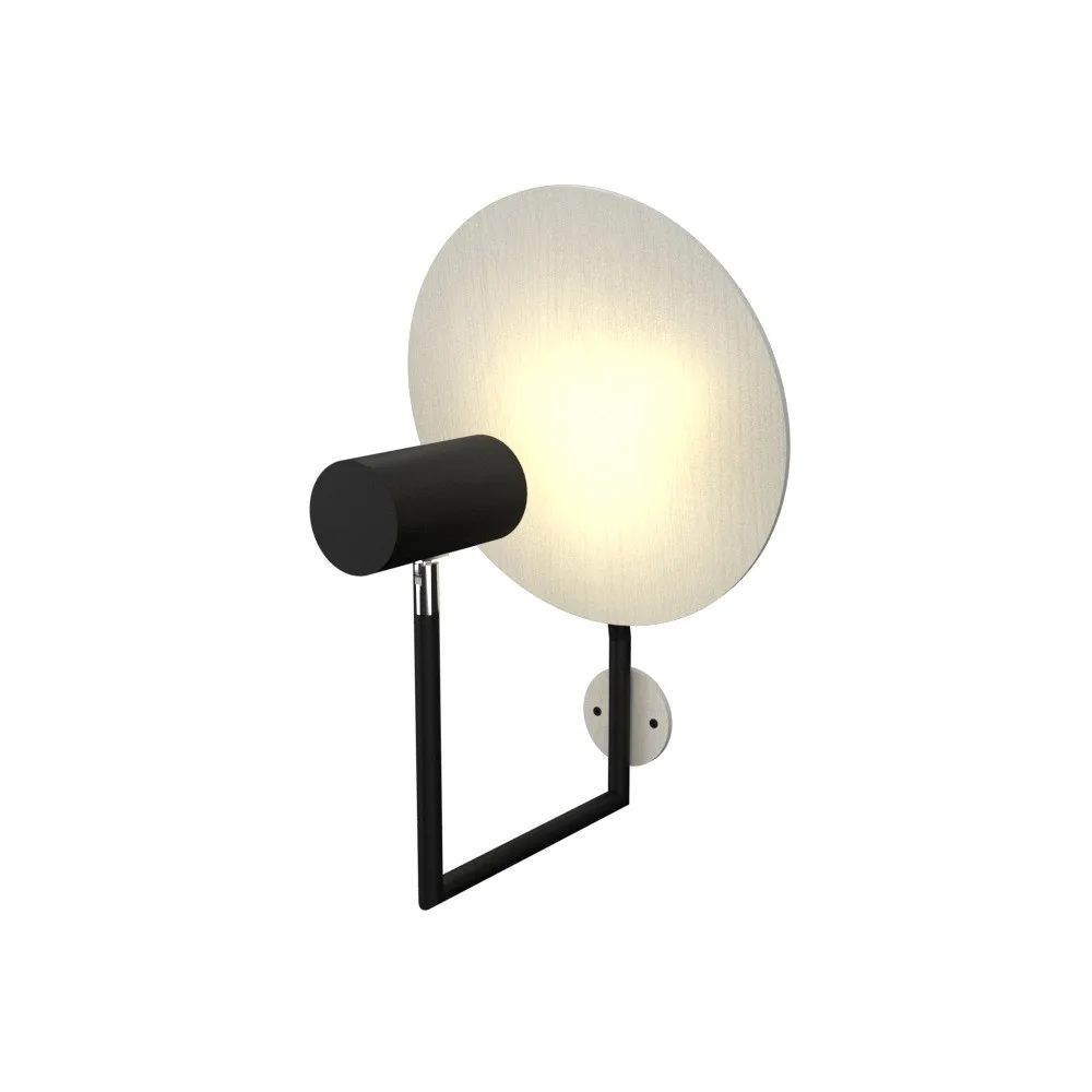 Dot One Light Wall Lamp in Organic White