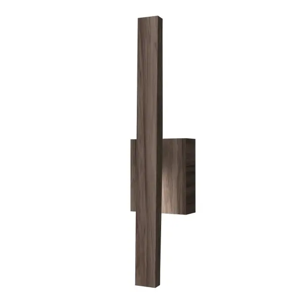 Wooden decorative luminaire with contemporary, timeless design in natural wood veneer or Italian lacquer finish. Proudly made in Brazil, combining high-end technology and the irreplaceable manual finishing. Collection: Clean Designer: Studio Accord Finish: American Walnut Width: 3.39" Height: 17.72" Length: 4.33" Weight: 2.48 lb Maximum Wattage: 5.00 W Bulb Type: LED Bulb Base: Integrated Light Source: LED Light Output: 294.00 lm Delivered Lumens: 543.00 lm Color Temperature: 3000 K CRI: 90 Rated Average Life: 50,000 Voltage: 120.00 V Material: Wood veneer, MDF Country of Origin: Brazil Safety Listing: UL Safety Rating: Damp Connection: Hard Wired ADA LED Manufacturer Warranty: 5 Years Spec Sheet Instructions