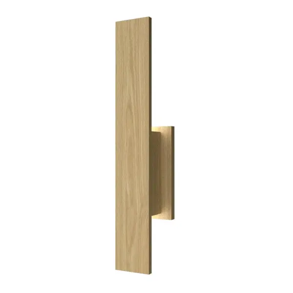 Wooden decorative luminaire with contemporary, timeless design in natural wood veneer or Italian lacquer finish. Proudly made in Brazil, combining high-end technology and the irreplaceable manual finishing. Collection: Clean Designer: Studio Accord Finish: Sand Width: 9.84" Height: 17.72" Length: 4.33" Weight: 1.43 lb Maximum Wattage: 9.30 W Light Source: LED Light Output: 543.00 lm Delivered Lumens: 287.00 lm Color Temperature: 3000 K CRI: 90 Rated Average Life: 50,000 Voltage: 120.00 V Material: Wood veneer, MDF Country of Origin: Brazil Safety Listing: UL Safety Rating: Damp Connection: Hard Wired ADA LED Manufacturer Warranty: 5 Years