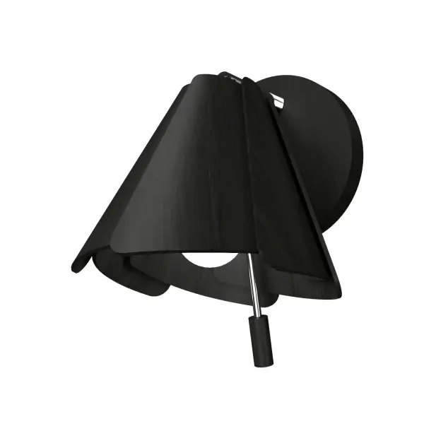The Fuchsia wall sconce brings organic modern design to compact spaces with its sculptural black finish. At under 9 inches tall, it delivers focused ambient lighting perfect for hallways, bedrooms, and intimate spaces.
