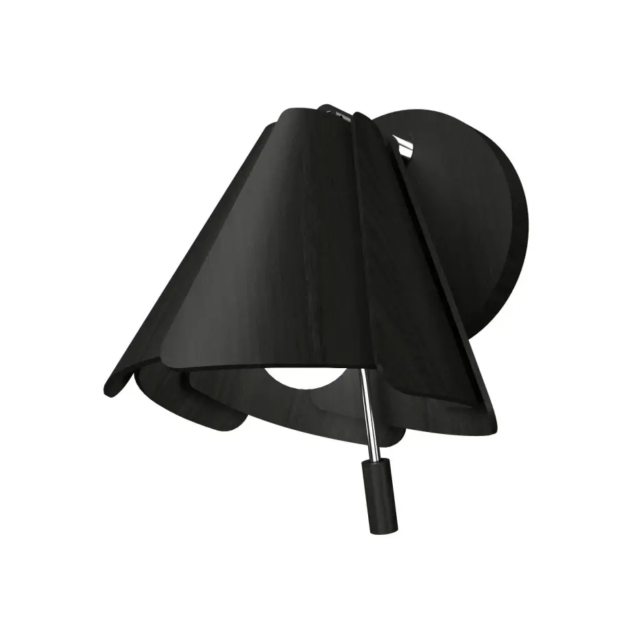 Fuchsia One Light Wall Sconce in Organic Black