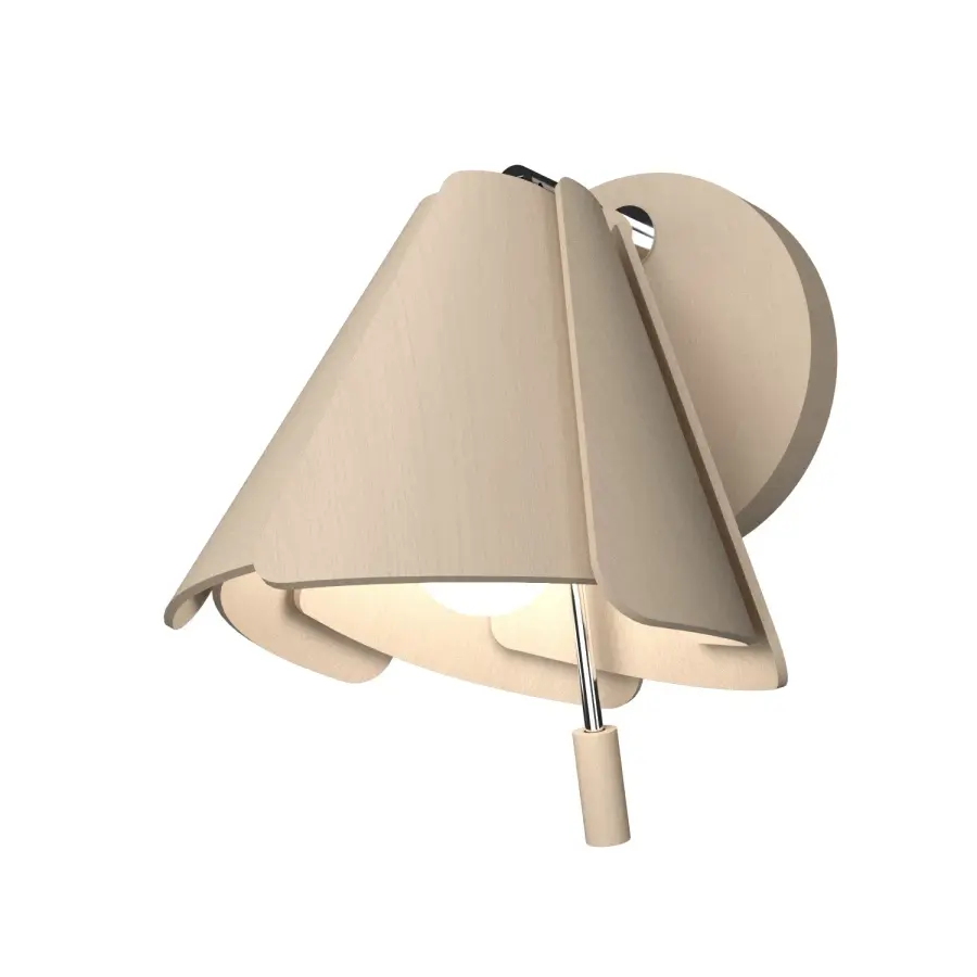 Fuchsia One Light Wall Sconce in Organic Cappuccino