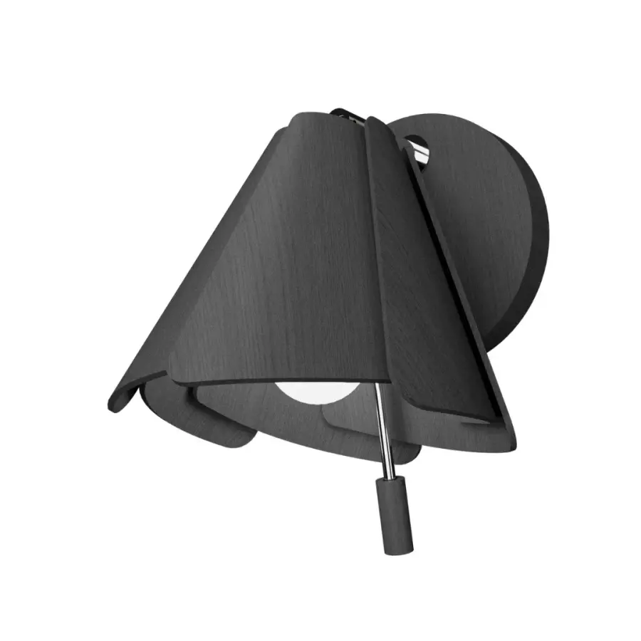 Fuchsia One Light Wall Sconce in Organic Grey