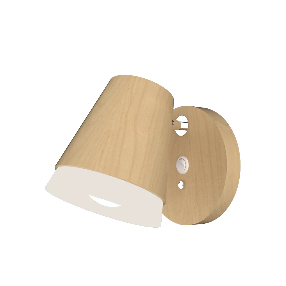 Conic One Light Wall Lamp in Maple