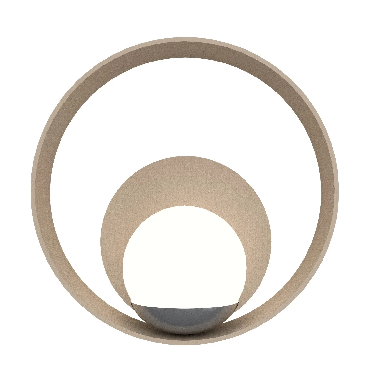 Sfera One Light Wall Lamp in Organic Cappuccino
