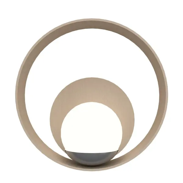 Sfera One Light Wall Lamp in Organic Cappuccino