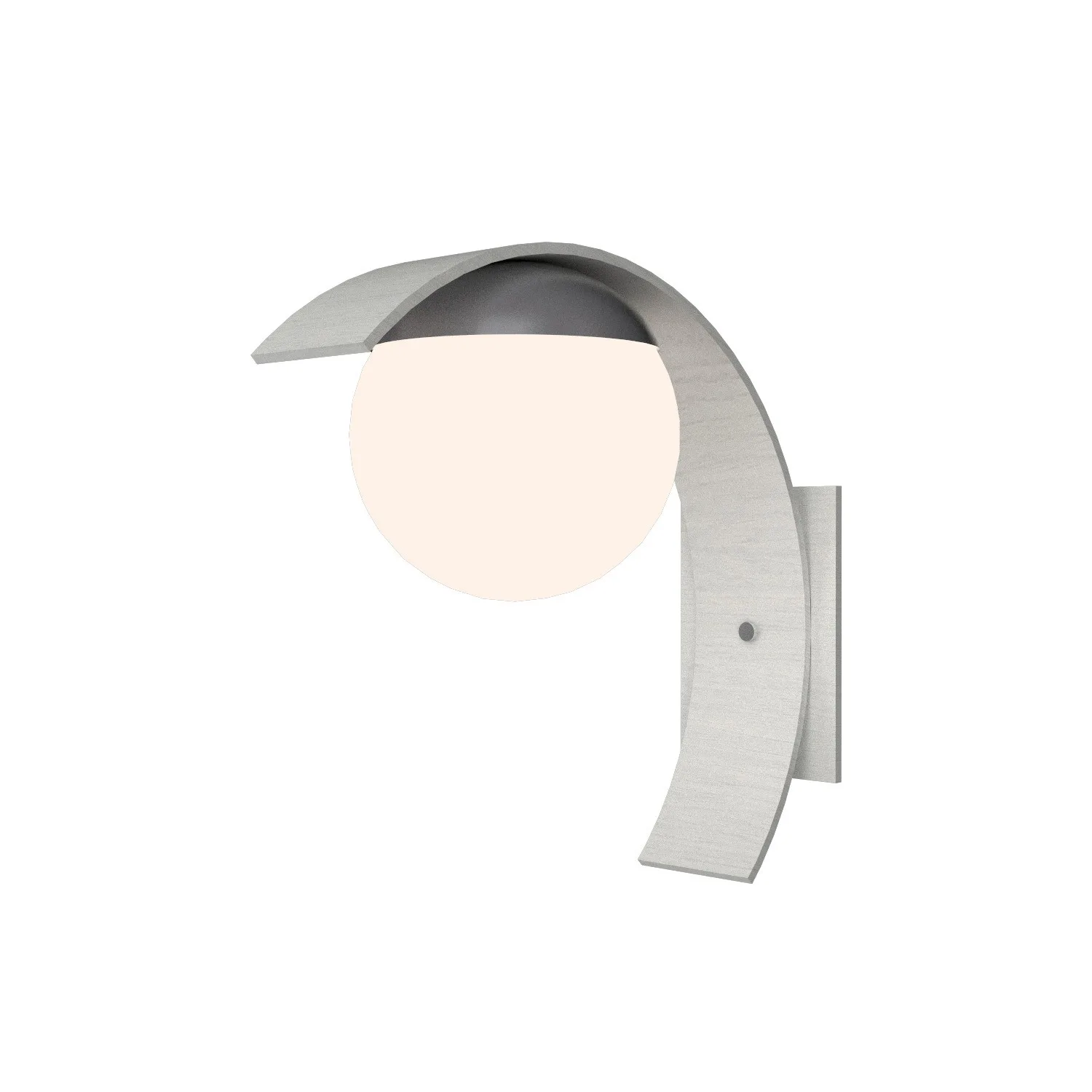 Sfera One Light Wall Lamp in Organic White