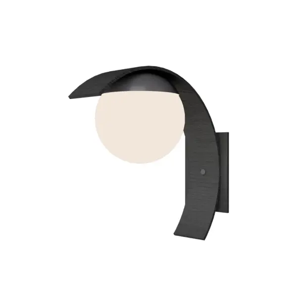 Sfera One Light Wall Lamp in Organic Grey