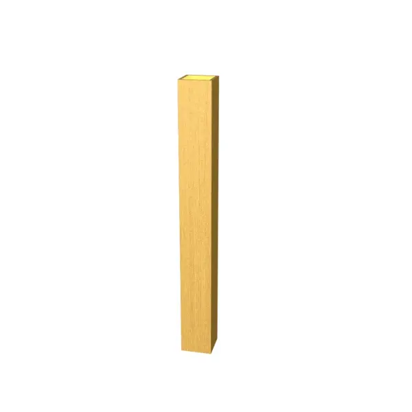 The Clean LED Wall Lamp delivers modern minimalist design with integrated LED technology. Its tall vertical profile and organic gold finish create sophisticated ambient lighting for contemporary interiors.