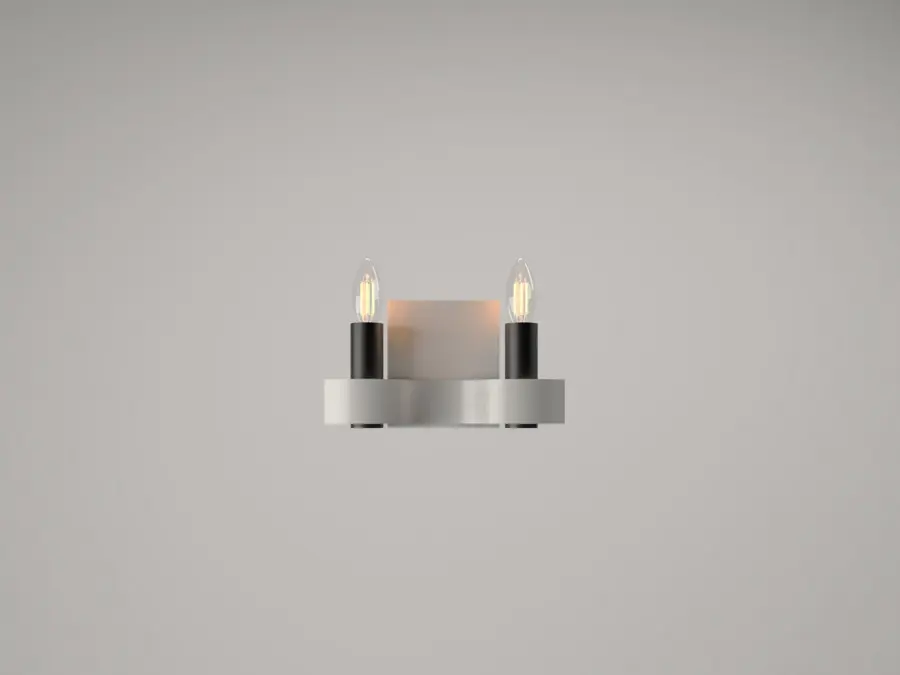 Flow Organic White Wall Sconce