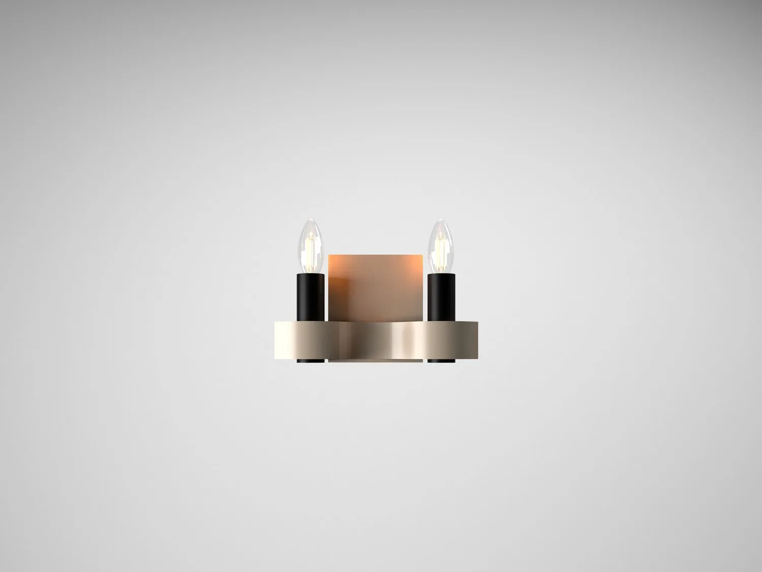 Flow One Light Wall Lamp in Organic Cappuccino