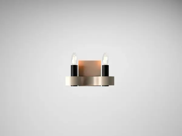 Flow One Light Wall Lamp in Organic Cappuccino