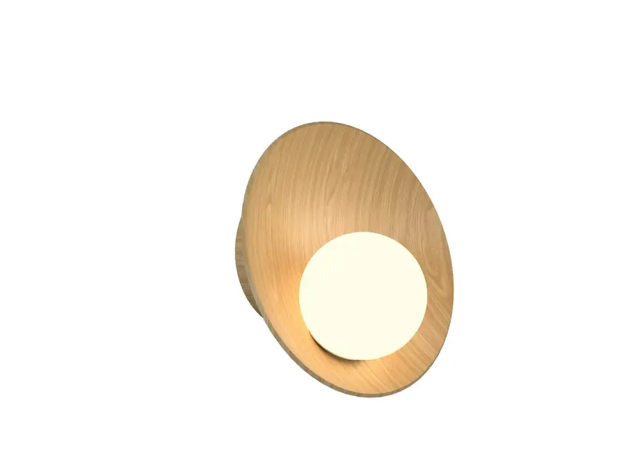 Oyster One Light Wall Lamp in Sand
