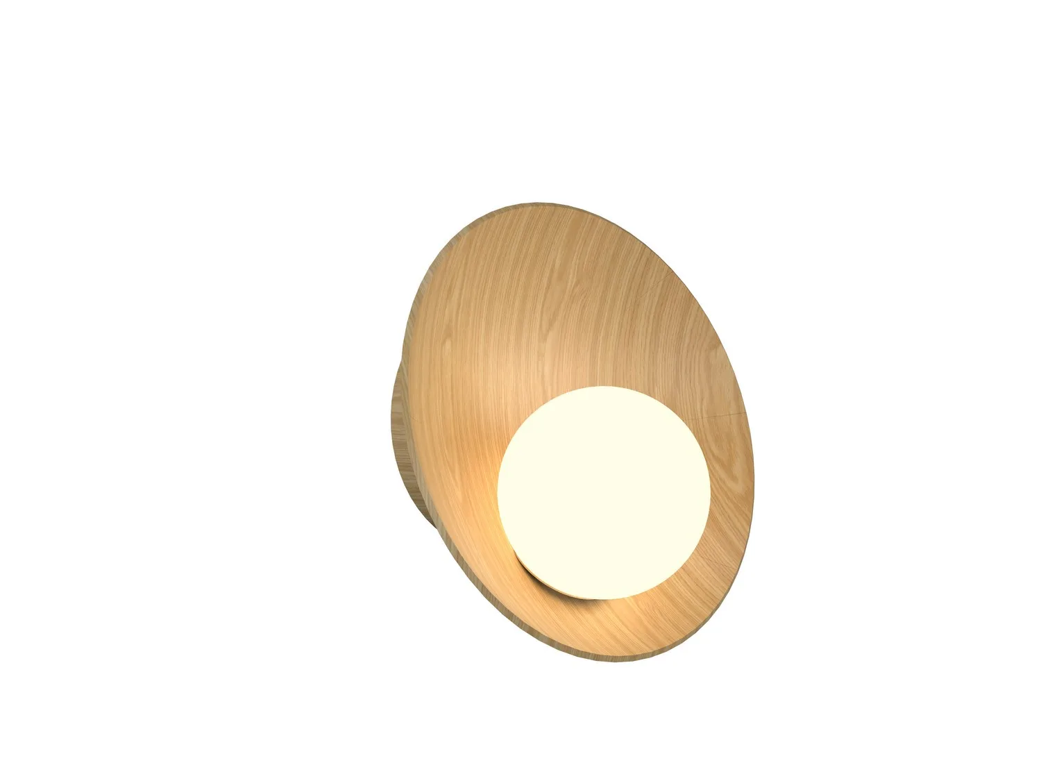 Oyster One Light Wall Lamp in Sand