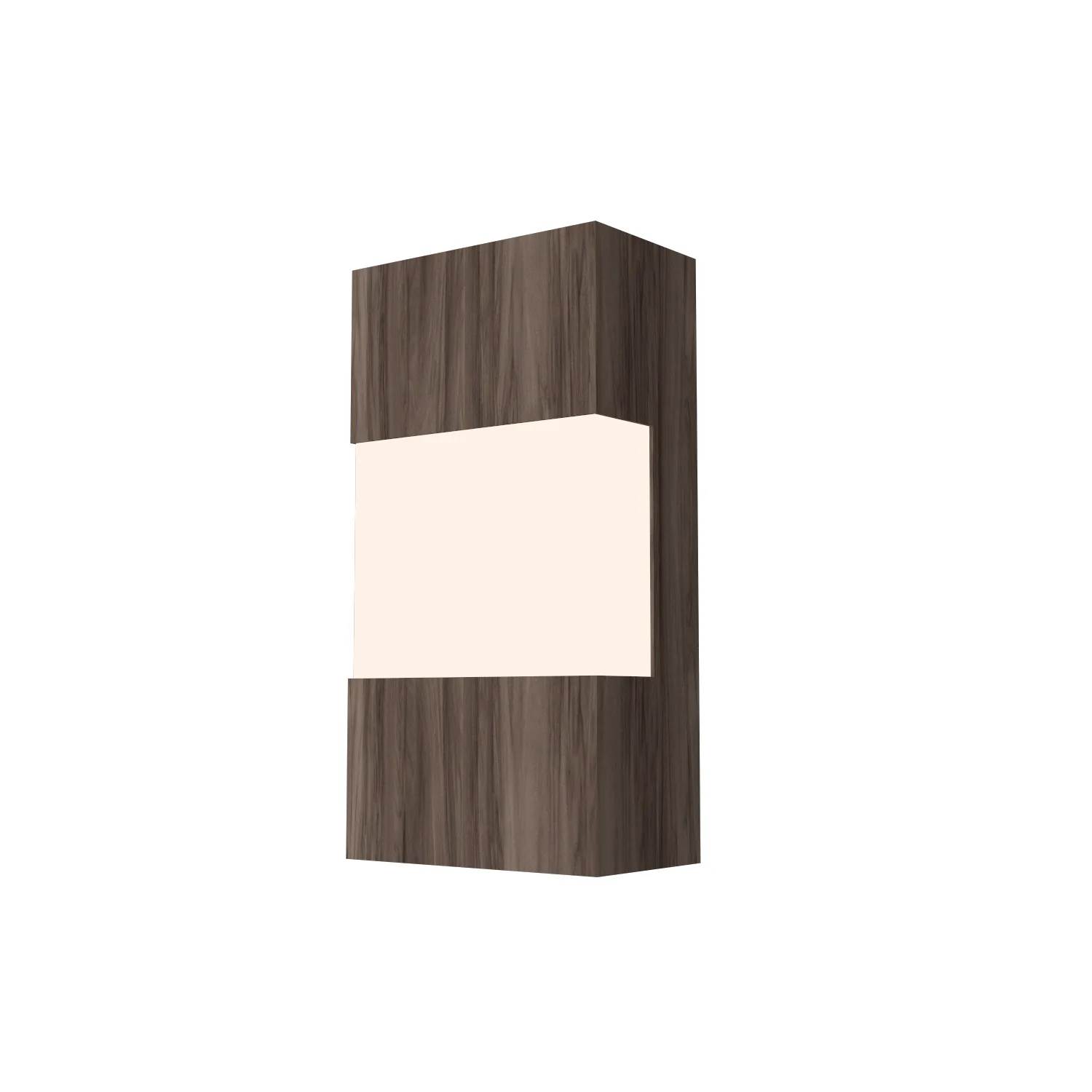 Clean Two Light Wall Lamp in American Walnut