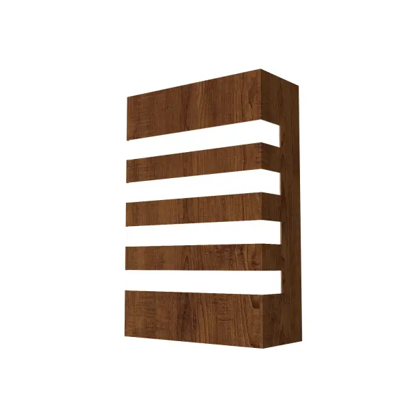 Wooden decorative luminaire with contemporary, timeless design in natural wood veneer or Italian lacquer finish. Proudly made in Brazil, combining high-end technology and the irreplaceable manual finishing. Collection: Clean Designer: Studio Accord Finish: Imbuia Width: 3.35" Height: 11.81" Length: 7.87" Weight: 2.20 lb Extension from Wall: 3.32" Wire: 118`` Number of Bulbs: 2 Maximum Wattage: 25.00 W Bulb Type: A19 Bulb Base: E26 Light Source: LED CRI: 90 Voltage: 120.00 V Material: Wood veneer, MDF Country of Origin: Brazil Safety Listing: UL Safety Rating: Damp Connection: Hard Wired ADA LED Manufacturer Warranty: 5 Years Spec Sheet Instructions
