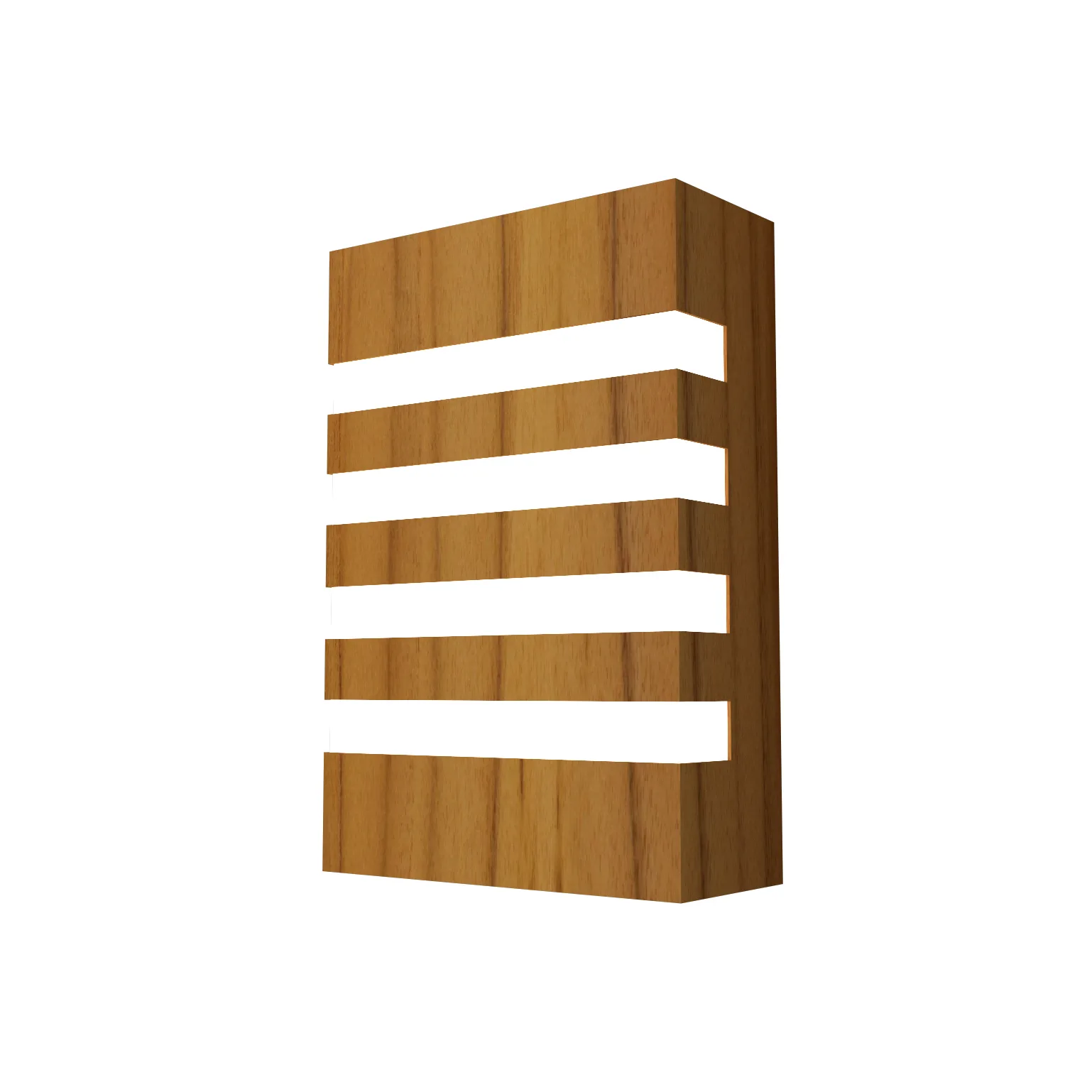 Clean Two Light Wall Lamp in Teak