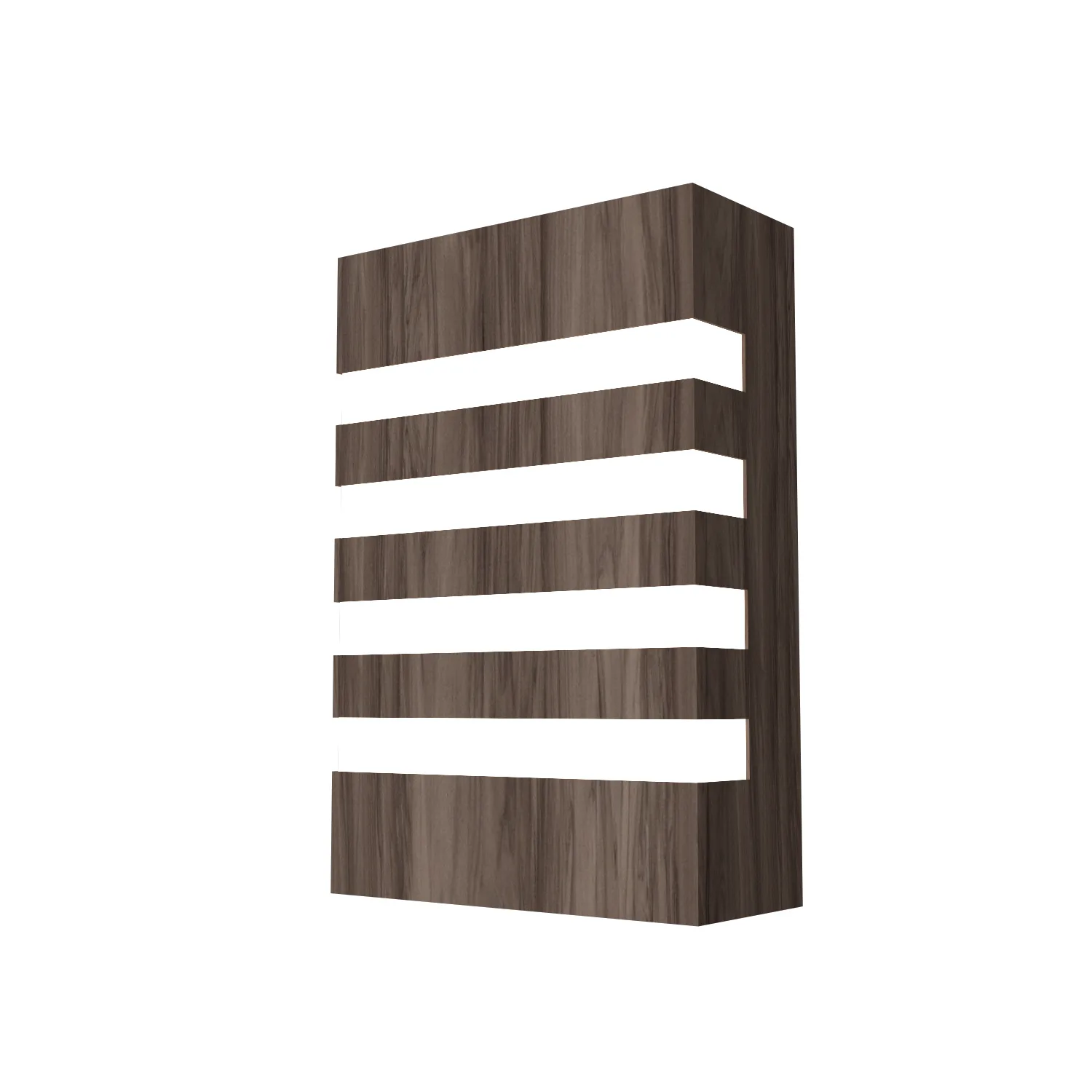 Clean Two Light Wall Lamp in American Walnut