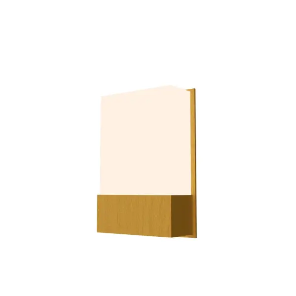 The Clean wall lamp delivers minimalist elegance with its compact 11.82" profile and organic gold finish. Perfect for modern interiors seeking subtle sophistication and ambient lighting in smaller spaces.