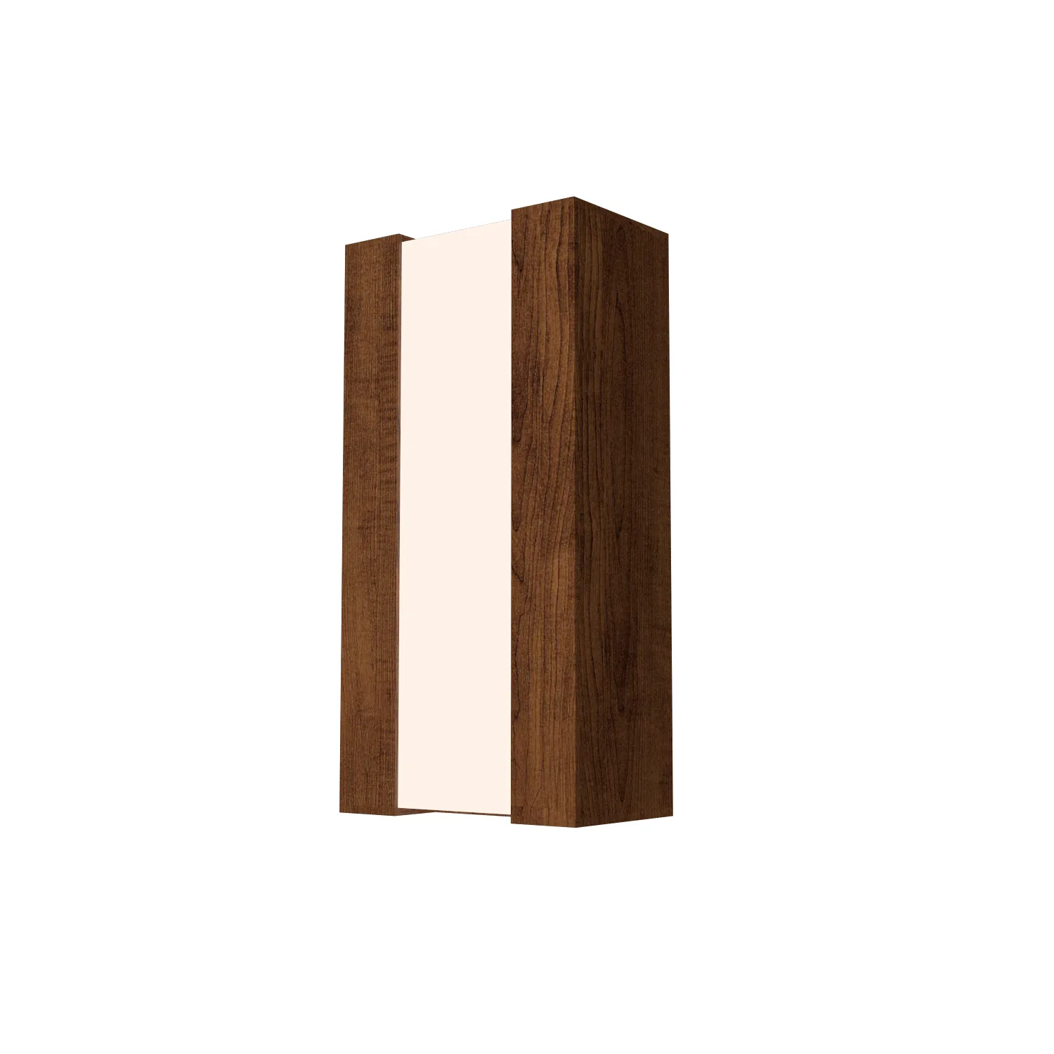 Clean Two Light Wall Lamp in Imbuia