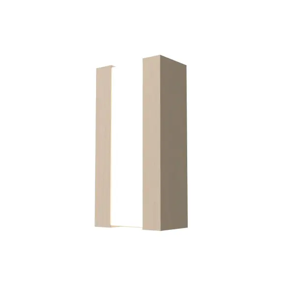 The Clean collection wall lamp brings natural warmth with its organic cappuccino finish. Compact at under 12 inches, this two-light fixture offers versatile ambient lighting perfect for intimate spaces seeking understated elegance.