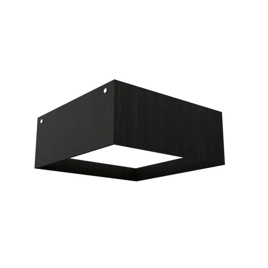 Squares LED Ceiling Mount in Organic Black