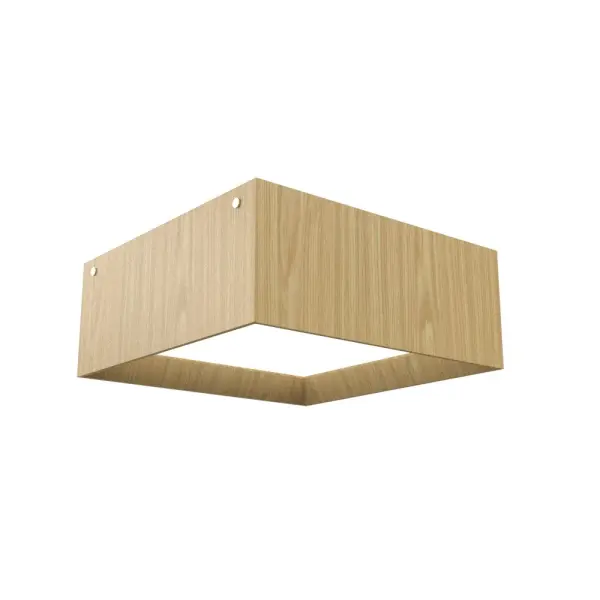 Wooden decorative luminaire with contemporary, timeless design in natural wood veneer or Italian lacquer finish. Proudly made in Brazil, combining high-end technology and the irreplaceable manual finishing. Collection: Squares Designer: Studio Accord Finish: Sand Width: 11.81" Height: 4.72" Length: 11.81" Weight: 3.27 lb Maximum Wattage: 24.00 W Light Source: LED Light Output: 1650.00 lm Delivered Lumens: 1650.00 lm Color Temperature: 3000 K CRI: 90 Rated Average Life: 50,000 Voltage: 120.00 V Material: Wood veneer, MDF Country of Origin: Brazil Safety Listing: UL Safety Rating: Damp Connection: Hard Wired LED Manufacturer Warranty: 5 Years