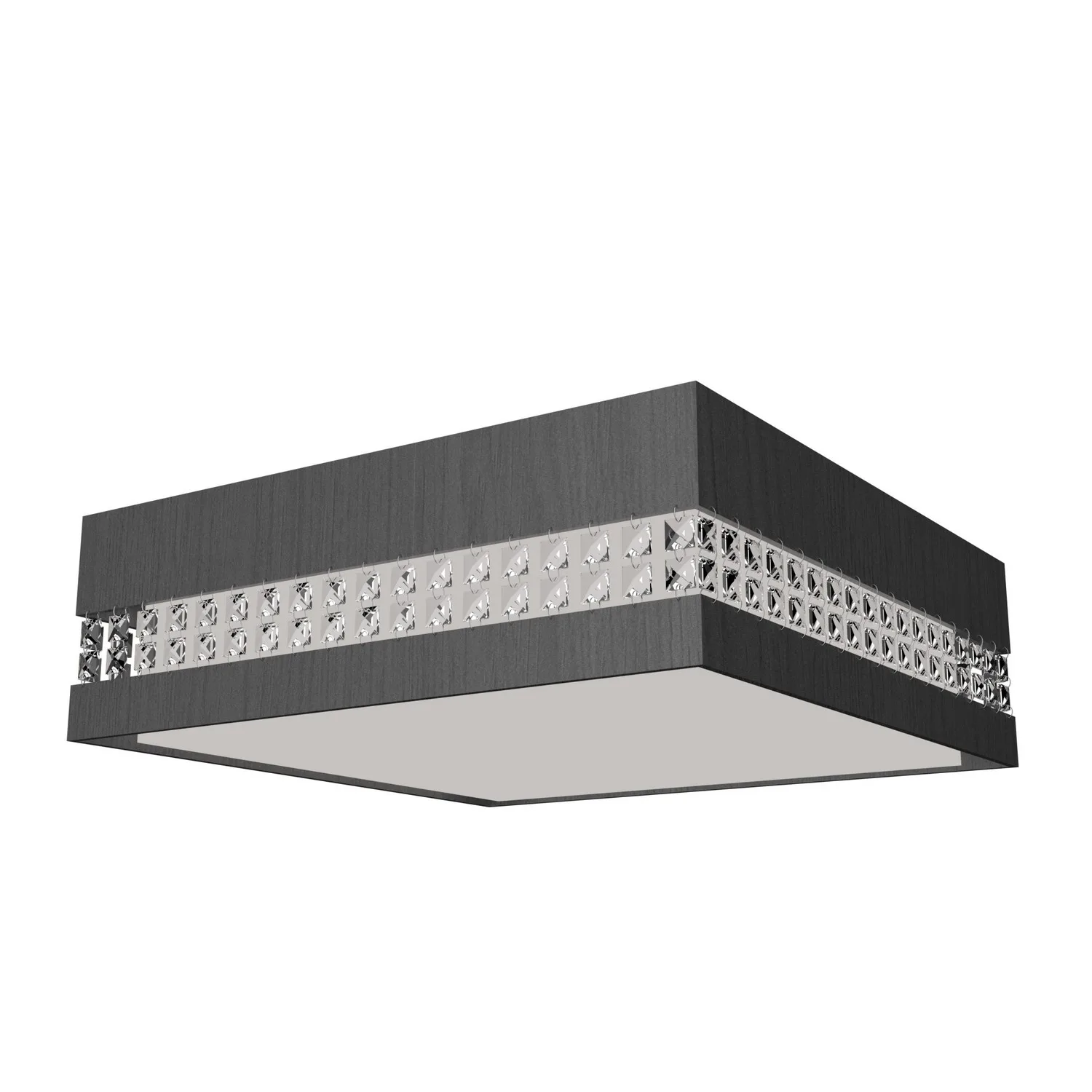 Crystals LED Ceiling Mount in Organic Grey